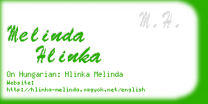 melinda hlinka business card